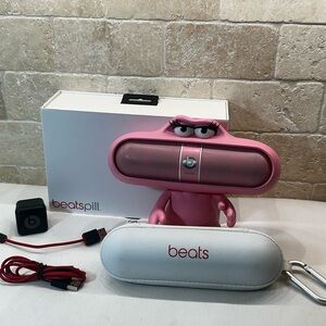 Authentic Beats Pill Bluetooth Speaker +Dude Stand Pink *Nicki Minaj Edition